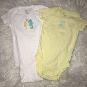 GUC Carters set of 2 onesies